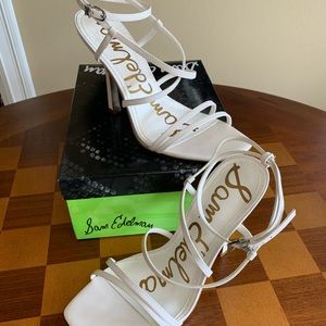 Sam Edelman Leanne White Sandal Heels